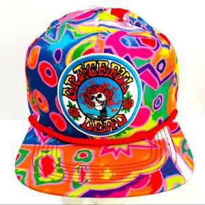 Vtg 90s Grateful Dead Retro Colorful San Sun SnapBack Hat